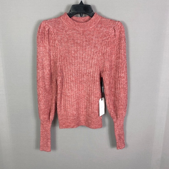 Leith Womens Juliet Sleeve Knit Sweater in Red Chili Size XXS - Picture 3 of 9